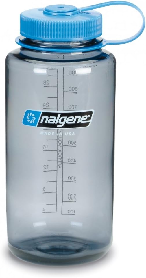 Nalgene Tritan Wide Mouth BPA-Free Water Bottle, Blue w/Black Cap, 32-Ounces - Image 6