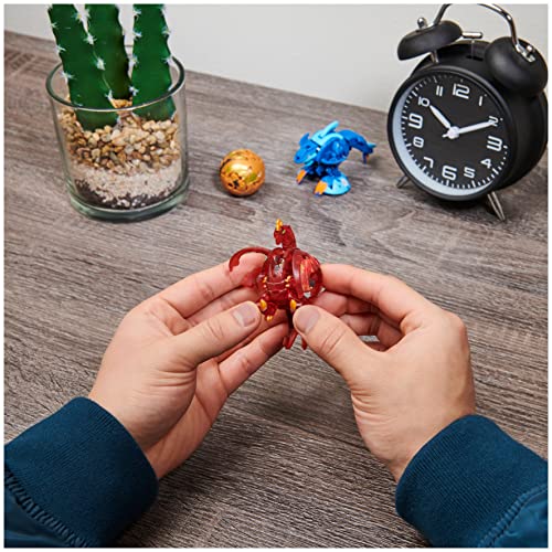 Image of Bakugan Ultra, Dragonoid, 3-inch Tall Geogan Rising Collectible Action Figure and Trading Card