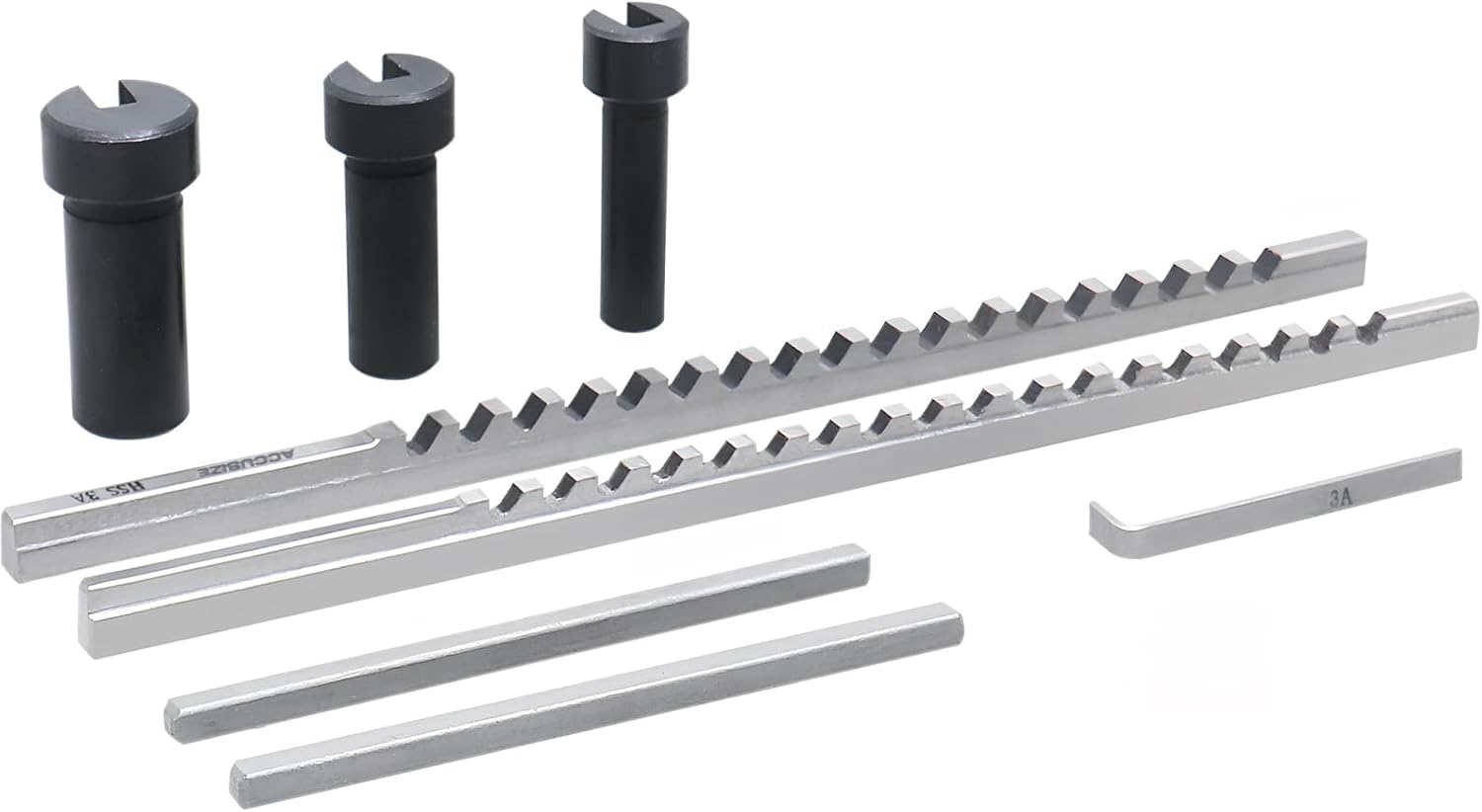 Accusize Industrial Tools No 60 Metric H.S.S. Keyway Broach Sets in Fitted Box, 5100-0060