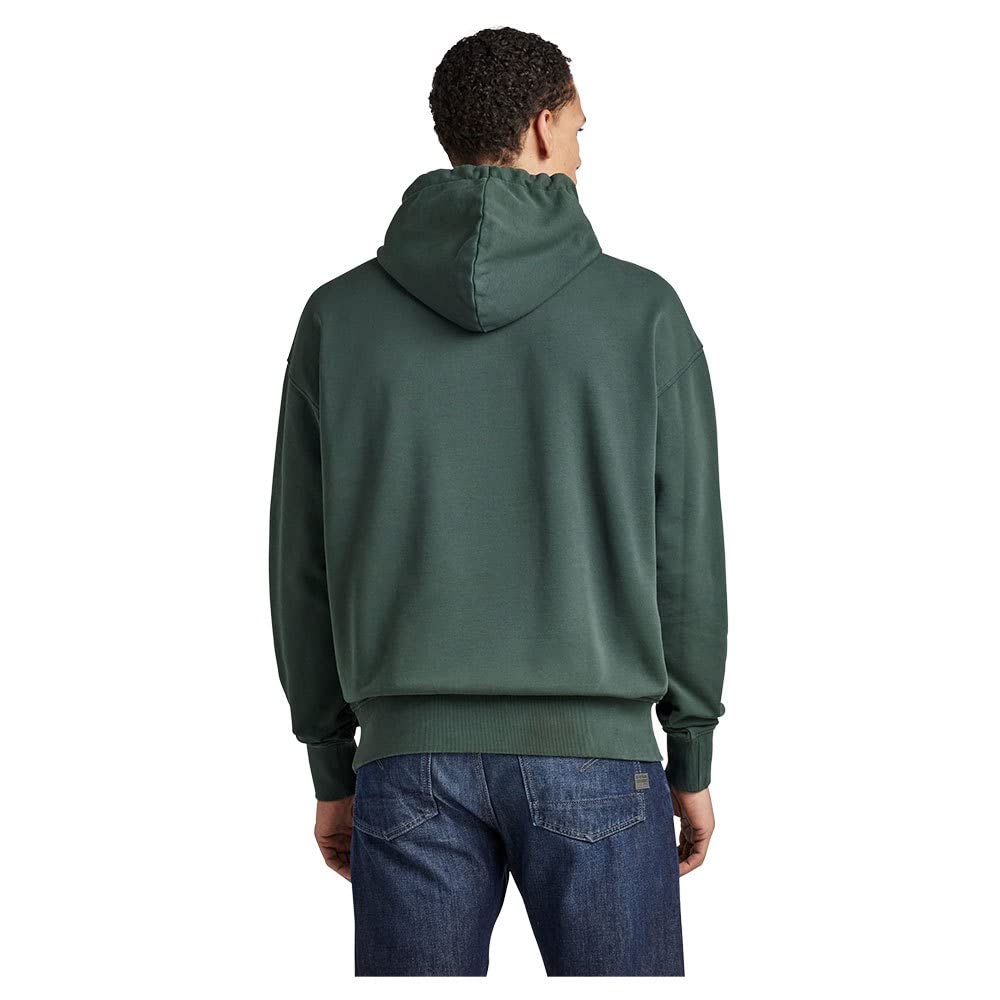 G-Star Sudadera con Capucha Garment Dyed Oversized Suéter Hombre (Pack de 1)