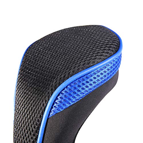Andux 3 Pack Long Neck Golf Hybrid Club Head Covers Interchangeable No. Tag Ctmt-01 Blue #TOP5