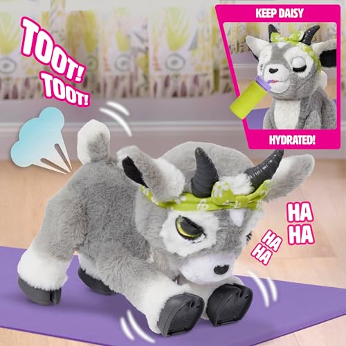 furReal Daisy the Yoga Goat Interactive Toy, 11-inch Realistic Plush, Kids Toys for Ages 4 Up by Just Play - Image 6