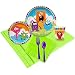 Monsters Childrens Birthday Party Supplies - Tableware Party Pack (24)