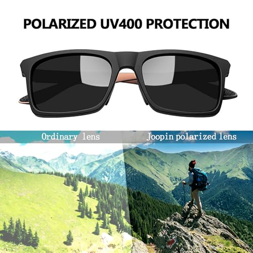 Image of Joopin Polarized Sunglasses Men Women UV400 Protection, Big Chunky Square Sun Glasses, Designer Shades Retro Sunnies Driving