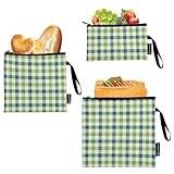 Caihoyu Bolsas reutilizables para bocadillos, impermeables, para picnic, trabajo, viajes, oficina