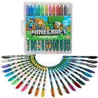 Innovative Designs Minecraft Gel Pens Set for Kids, 24 Pack with Glitter Gel Pens, Cute Pens for Boys and Girls