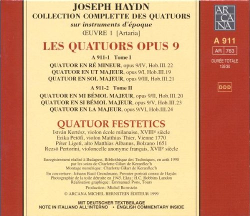 Les Quatuors Opus 9 - Festetics