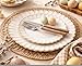 By Madee HEAVYWEIGHT 100 Pc Scalloped Ivory & Gold Plastic Plates for Party | 50 Dinner & 50 Dessert Nice Disposable Heavy Duty Plates | Elegant & Fancy | Wedding, Baby Shower, Bridal Shower 50 Guests