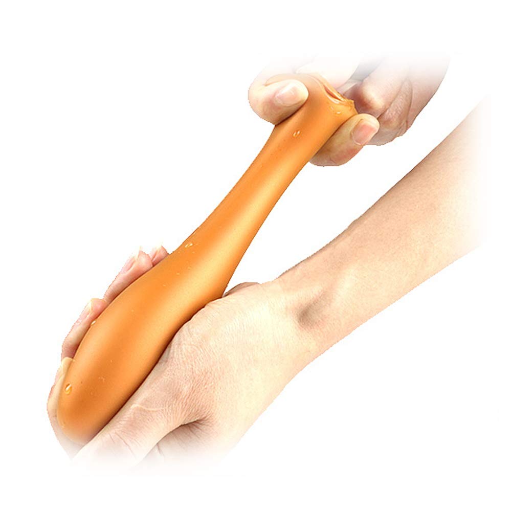 Plug Anal Progressif Doré - Ventouse Forte - Silicone - Sextoy Prostate Et Anus