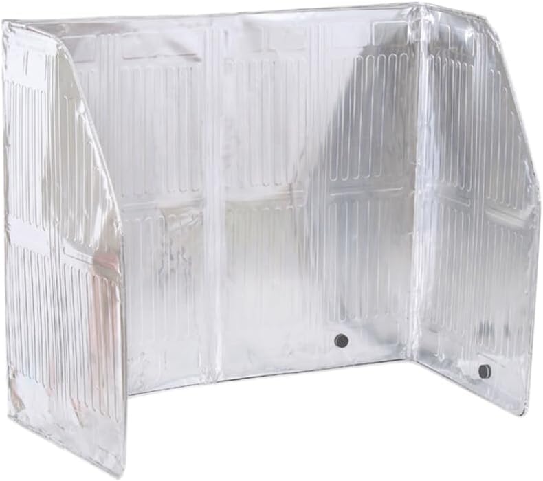 BESTonZON Frying Shield Aluminum Foil Board Stove Board for Kitchen (frying Screen Splatter Guard Foil Shield 120x50cm)