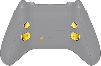 Chrome Gold Replacement Redesigned K1 K2 K3 K4 Back Buttons Paddles & Toggle Switch for Xbox Series X/S Controller eXtremerate Hope Remap Kit - Controller & Hope Remap Board NOT Included