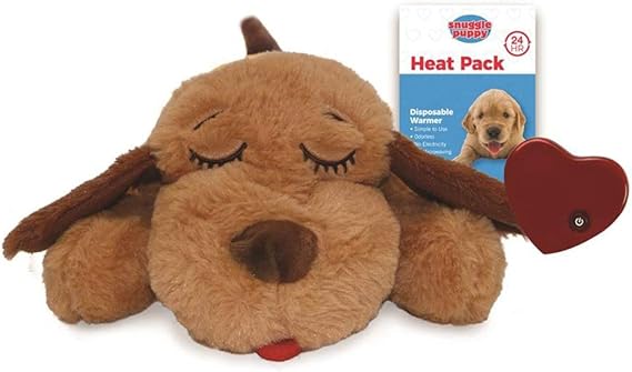 9. Snuggle Puppy Heartbeat Stuffed Toy for Dogs