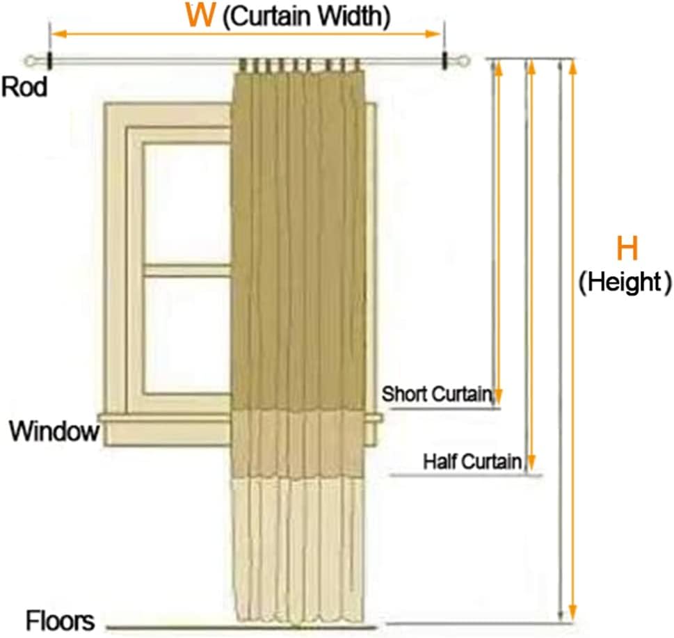 Green Lace Curtain,Vintage Floral Lace Curtain Panel for Living Room/Girls Kids Bedroom/Beach Room Decor,Sheer Tulle Voile Curtain (Size : WxH 280x230cm)