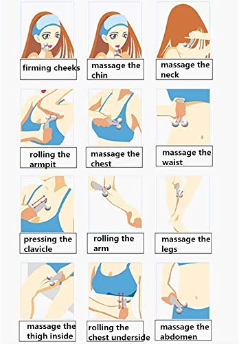 Image of 3D Manual Roller Face Body Massager Lifting Wrinkle Remover, Facial Massage, Skin Tightening, Shaping Massage Roller