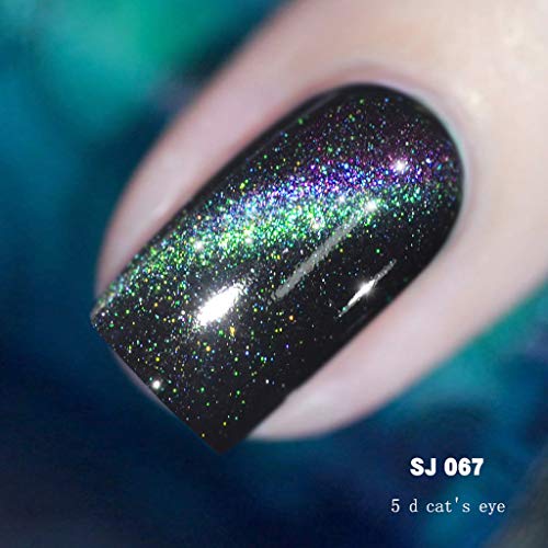 Schnelltrocknender Nagellack, 5D Glänzend und poliert Nail Gel Magnet Magic Cat Eye Gel Nail Art Soak Off, Gel UV LED… – Bild 6