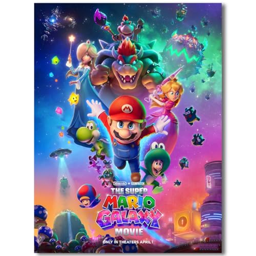 COMOR The Super Mario Galaxy Poster For Fans Kids Room...