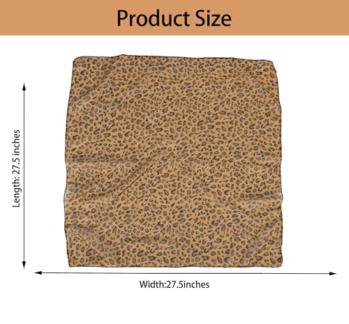Women-Leopard-Print-Scarf Lightweight Chiffon Square Scarfs for Spring Summer Season2