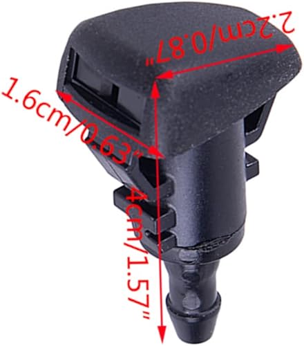 Miniatura 3 de Boquillas de lavadora WS, repuesto para vehículos Hyundai 2008-2022, automóviles Kia 2008-2022 pulverizadores de agua para parabrisas, 2 piezas, OEM