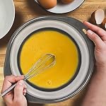 Glad Grand bol de mélange collapsible - 5.5L | Plastique pliable & Conteneur en caoutchouc avec poignées pour la cuisson RV Essentiels Gris