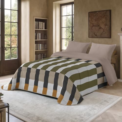 NATURALS - Edredón Nórdico Estampado 300 Gramos Cama 150-100% Microfibra Transpirable Tacto Pluma - 250x260 cm - Acolchado Extra Suave - Otoño/Invierno - Fabricado en España