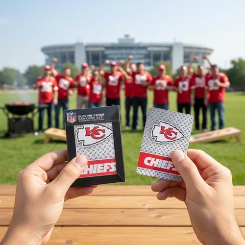 Mazo de naipes Kansas Chiefs (2 mazos) miniatura 4