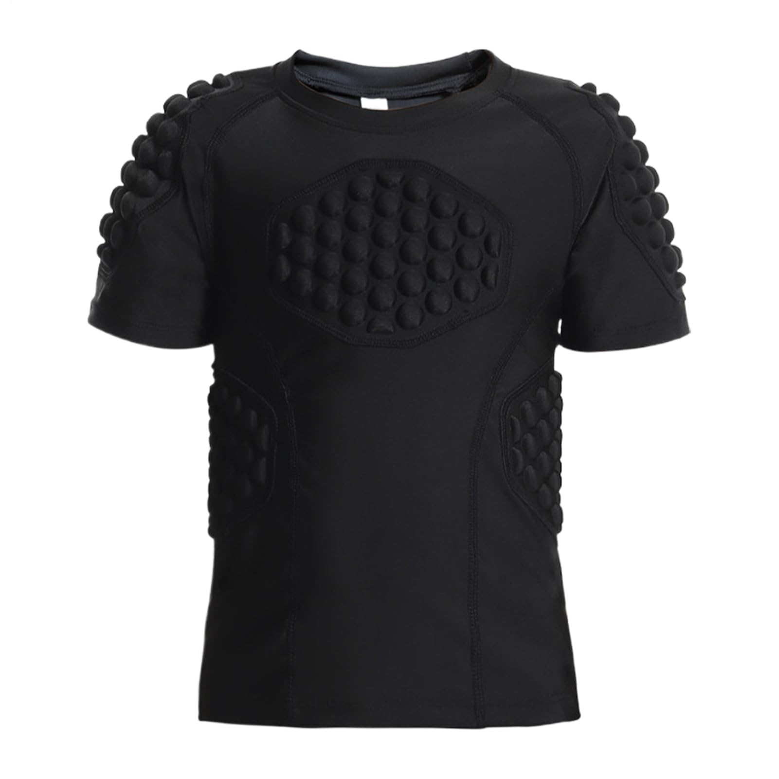 Jugend--Fußball-Rippenschutz, gepolstertes Jugend-Fußball-Shirt - Gepolsterte Brustschutzkleidung für Jugendliche | Gepolstertes -Schutzshirt für Kinder, Jugendliche, , Mädchen,