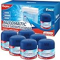 Vacplus Toilet Bowl Cleaners - 6 Pack, Krazy Clean Automatic Long-Lasting Toilet Cleaner Bottles, Easy-to-Use & Powerful Cleaning