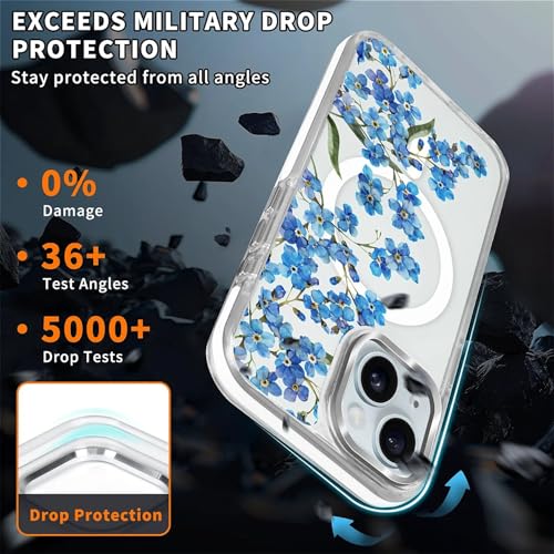 Coque pour iPhone 15 compatible avec MagSafe transparente et antichoc - 2