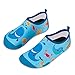 HMIYA Kinder Badeschuhe Wasserschuhe Strandschuhe Schwimmschuhe Aquaschuhe Surfschuhe Barfuss Schuh für Jungen Mädchen Kleinkind Beach Pool(Blauwal,26/27)