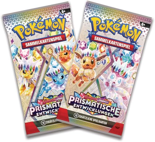 Pokémon-Sammelkartenspiel: Mini-Tin-Box Karmesin & Purpur – Prismatische Entwicklungen: Glaziola (2 Boosterpacks & 1 Münze) – Ansicht 6