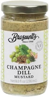 Braswell’s Gourmet Champagne Dill Mustard – Small-Batch, Renowned Specialty, Made in USA, Since 1946 (8oz)