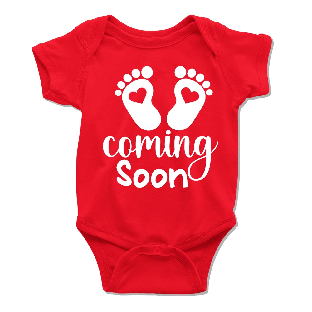 Global Print || Father's Day Special Unisex Baby Romper Half Sleeve Red Soft Comfort Cotton (Coming Soon) (6-9 Months)