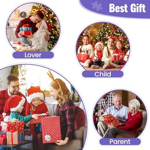 Puzzle de 300 piezas grandes para adultos, flores y gato colorido. Rompecabezas de animales con letra en la parte trasera, póster HD 1:1, encaje perfecto, sin polvo, actividad desafiante para la familia, medida 20.5x15 pulgadas miniatura 5