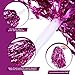 24 Pcs Cheerleading Pom Poms, Metallic Foil Handle Cheer Squad Team Spirited Fun for Party, Sports Dance Cheer, 30 Grams Weight Each(Rose Red)