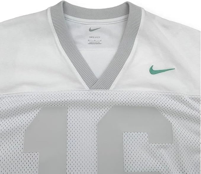Nike Dri-Fit Men's Mesh Football #16 Premium Jersey, White/Grey