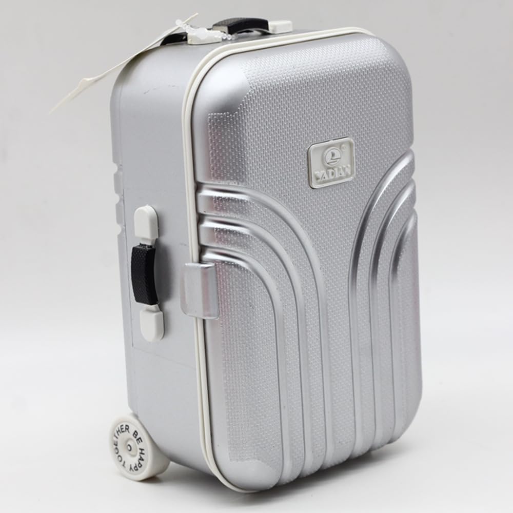 Babymoon Mini Storage Travel Suitcase Accessories for Kids | Photography Props | Decoration– Silver 2