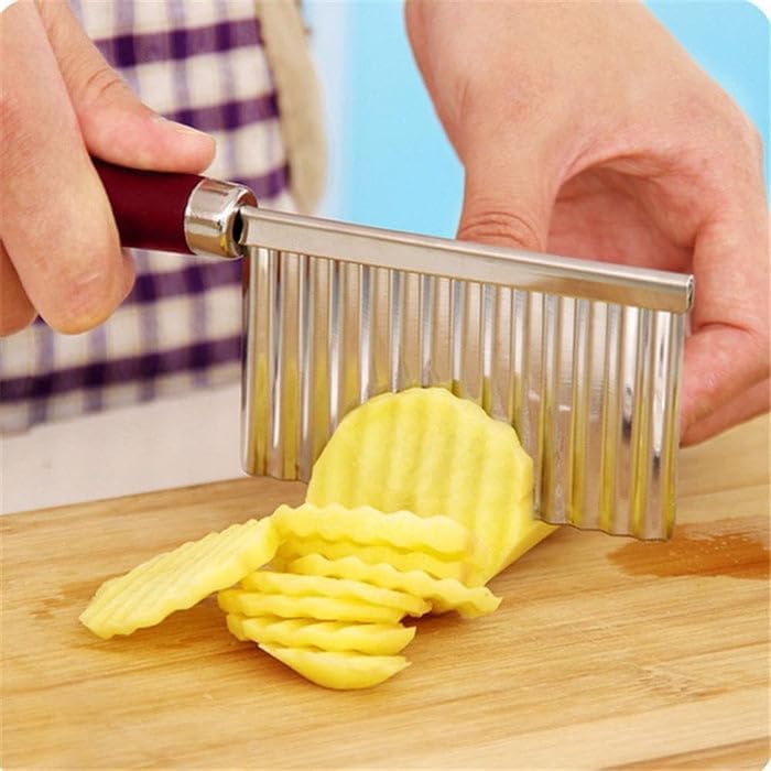 Elevate Your Snacking Game with jivan impex Wavy Blade Potato Chip Cutter