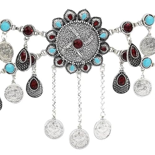 Cadenas para vientre boho y cinturones de joyería corporal plata 3