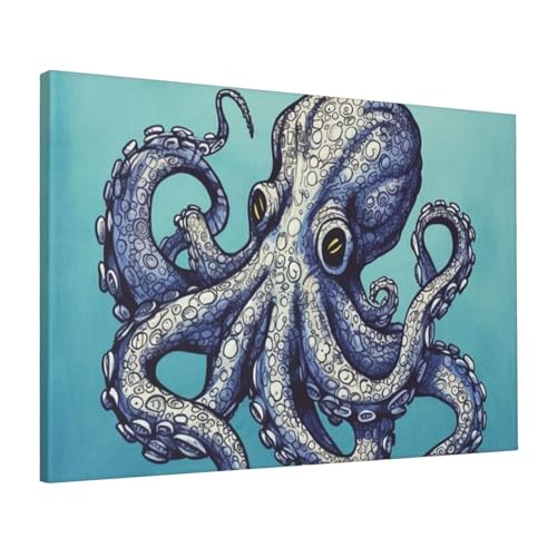 Impression sur toile pieuvre HD au rendu artistique