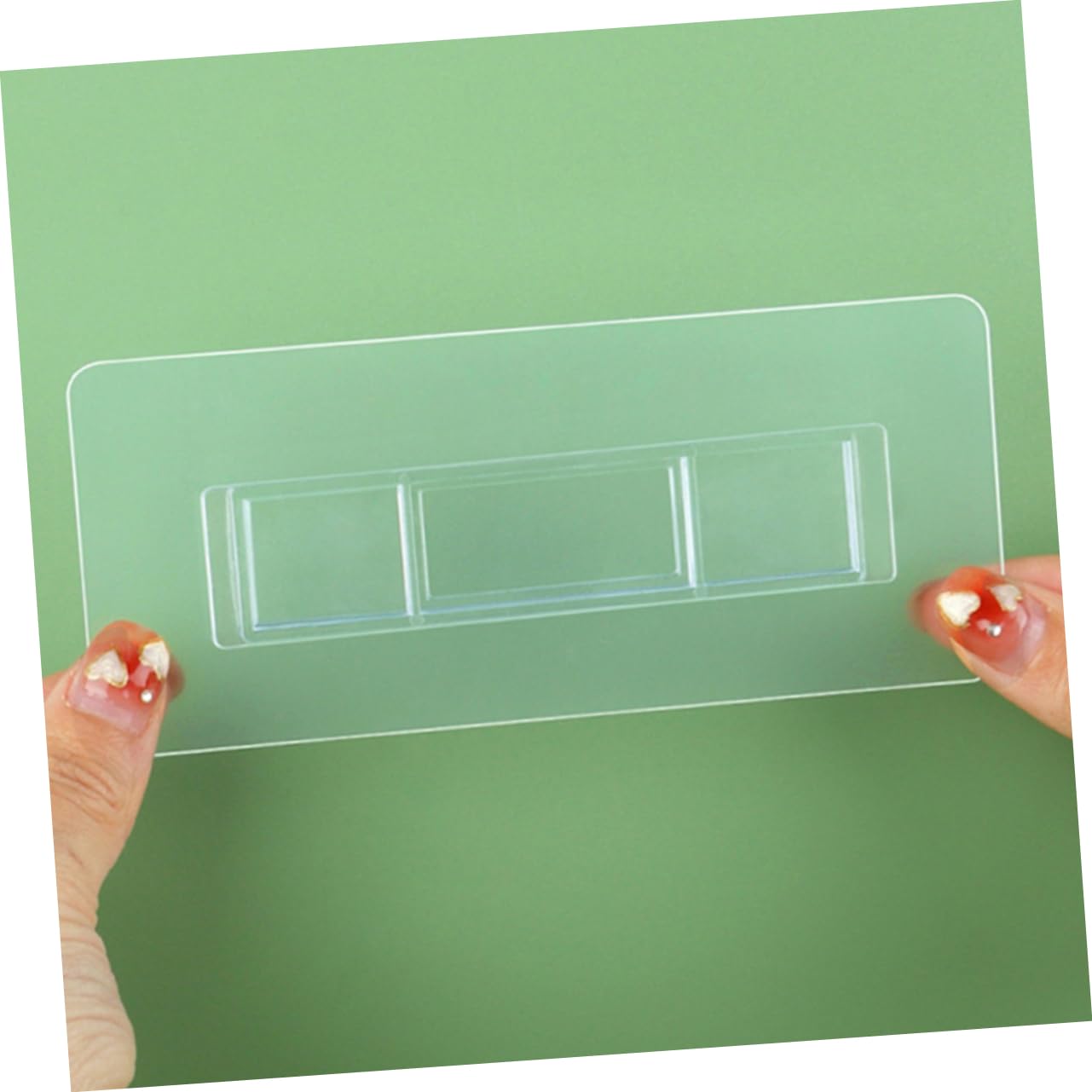 Cabilock 100piezas Ganchos Adhesivos Transparentes Para Pared Soporte De Estante Autoadhesivo Para Baño y Instalación