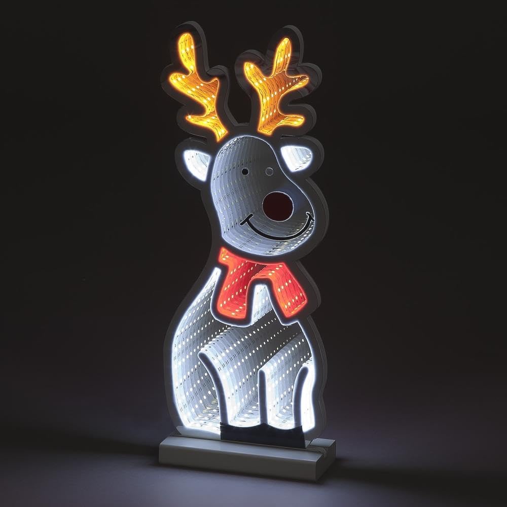 Yöl Standing Reindeer 40Cm Infinity Christmas Decoration With Base Light Up