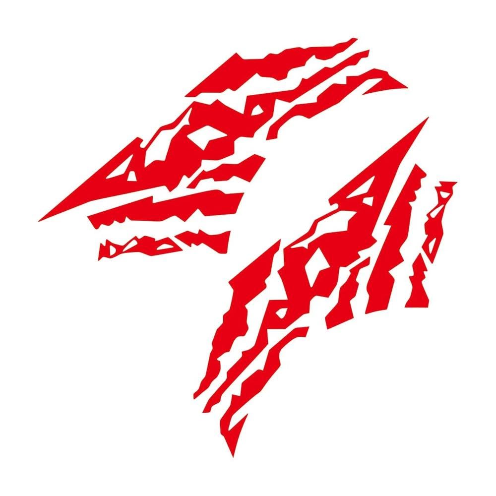 Trunk Decal Graphics Mountains Design Vinyl Cover Auto Truck Decor(Red)