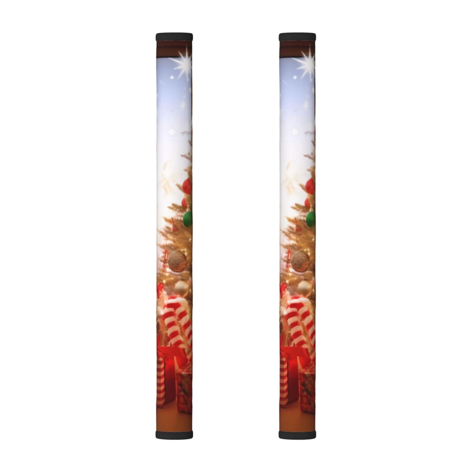 VGFJHNDF Refrigerator Door Handle Covers 2-Pack, Happy Christmas Printed Protect and Decorate for Fridge Ovens Dishwashers