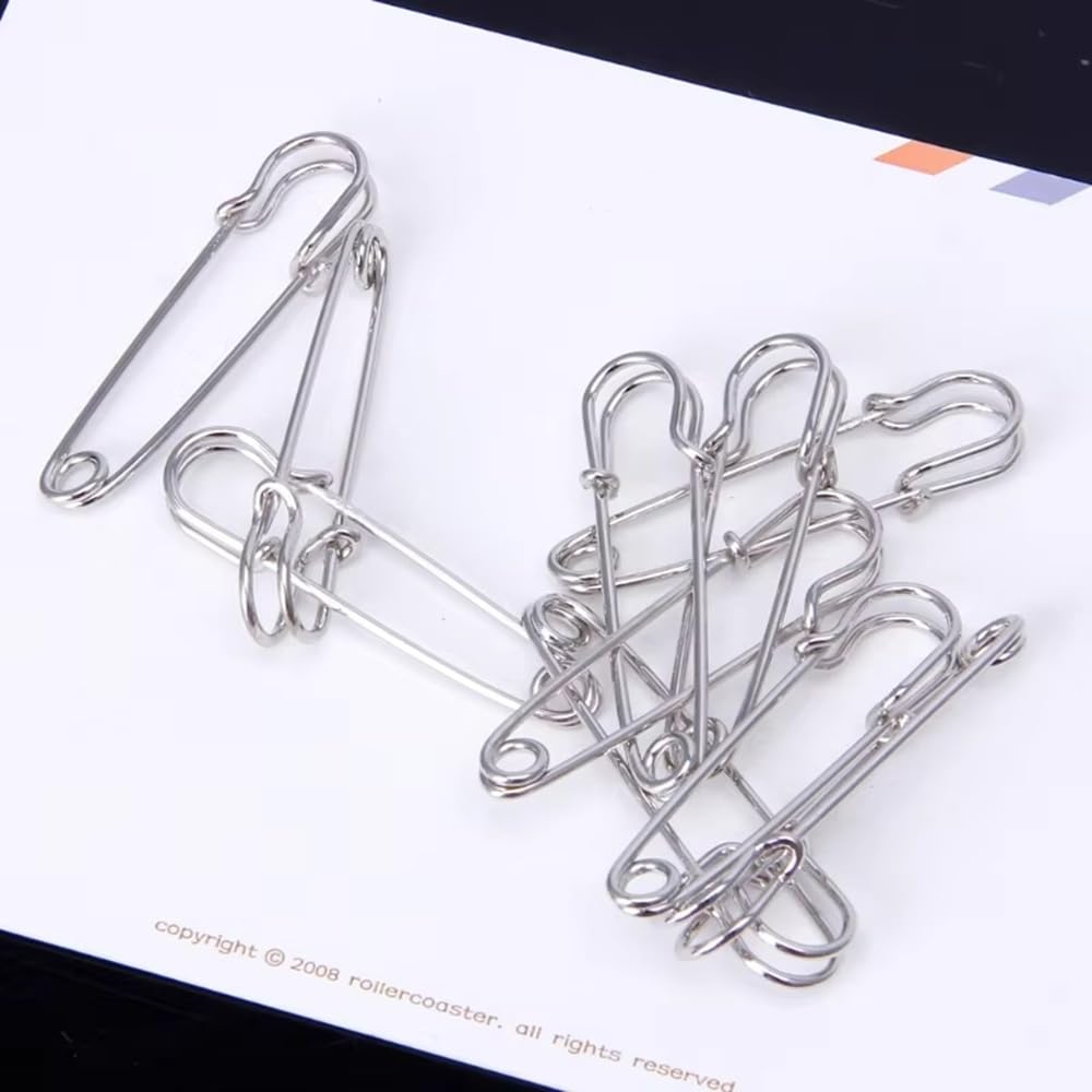 Alfileres de seguridad resistentes para manualidades, 10 accesorios para hacer broches, ideales para faldas, chales, proyectos de costura, duraderos y fiables para uso doméstico