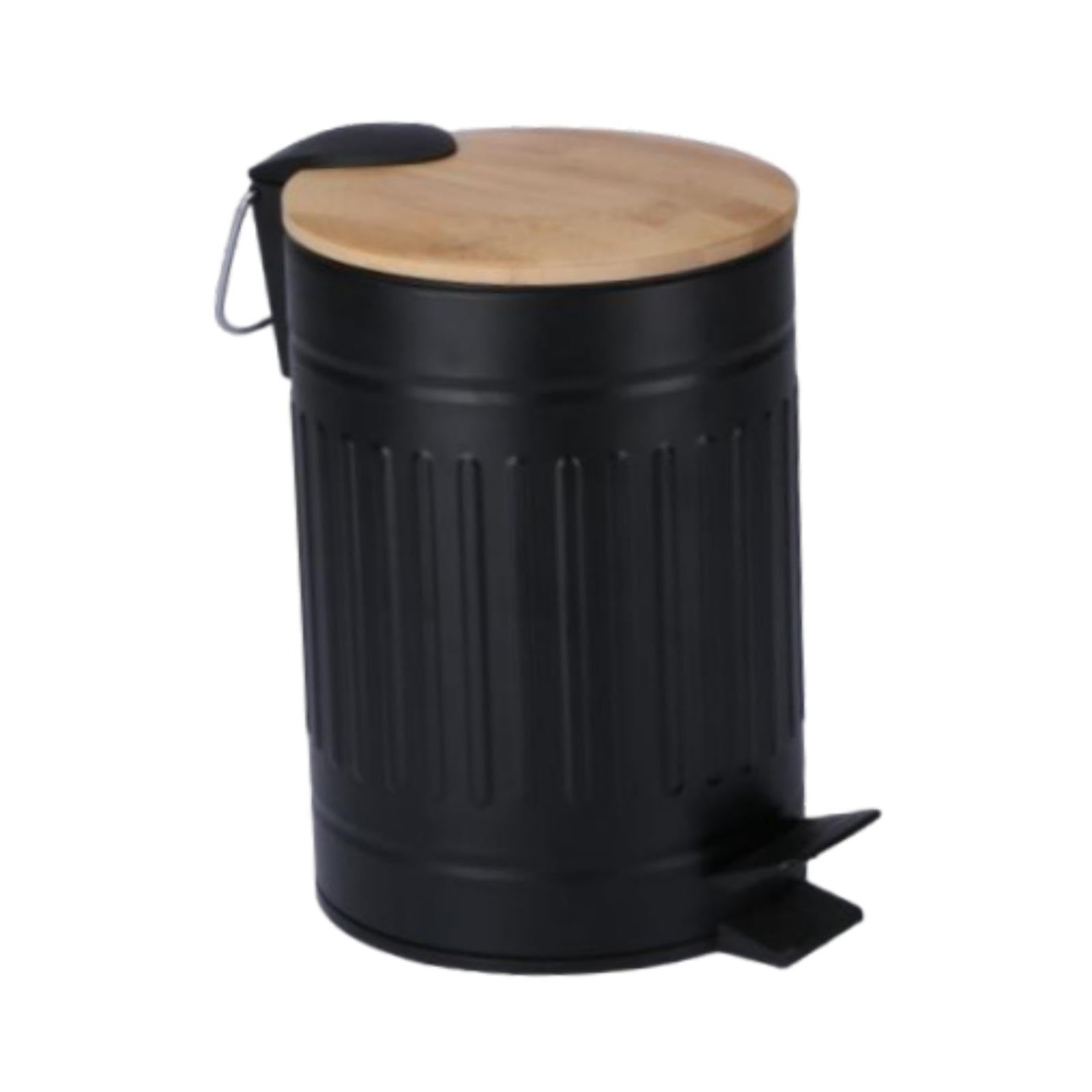 CALANDIS® Step Trash Can 5L Easy to Clean Household Dustbin for Office Restroom Toilet Black | Trash Cans & Wastebaskets | Household Supplies & Cleaning 2