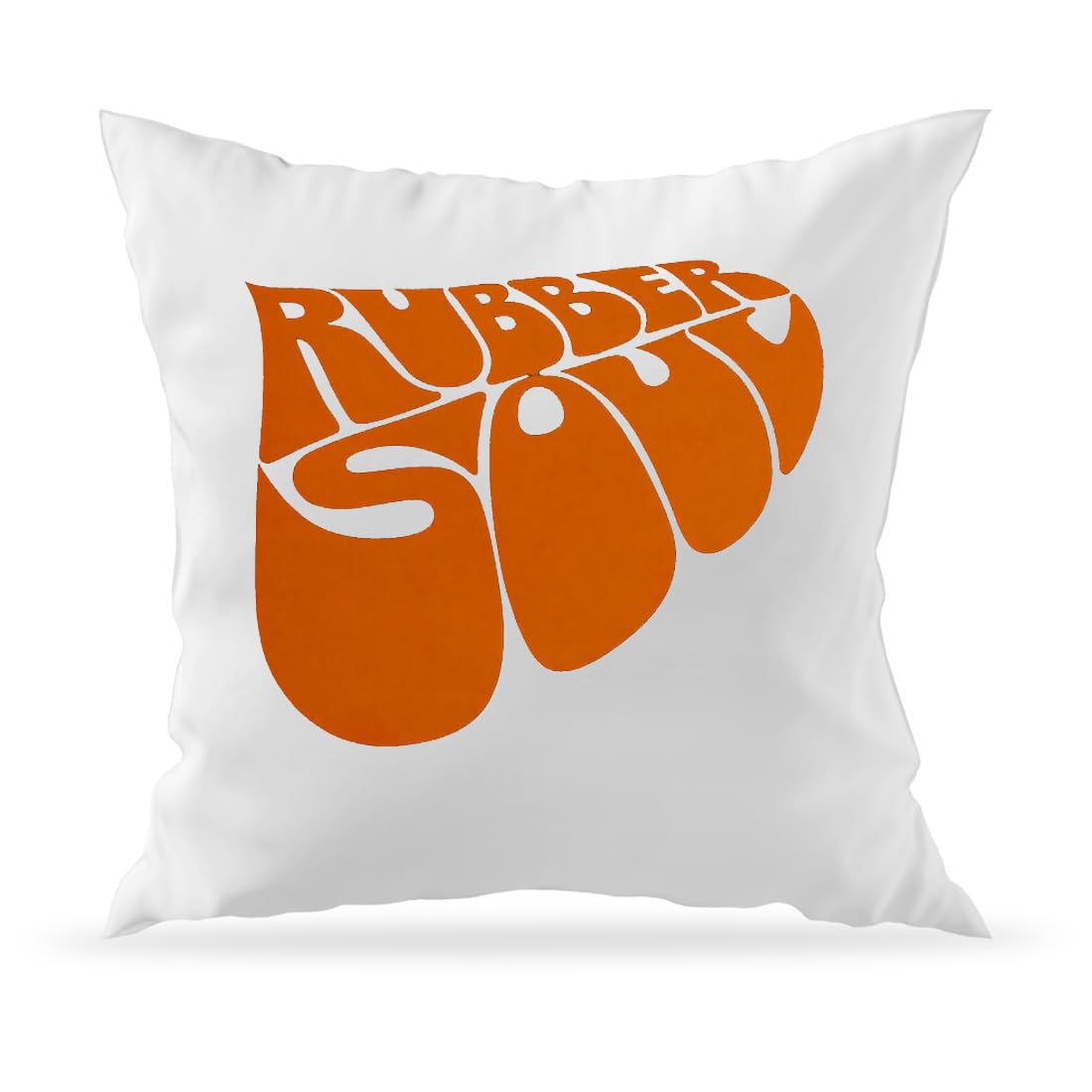 Moonai Rubber Soul Orange Logo Housse de Coussin Décorative et Rembourrage pour Canapé 40×40 - Les Beatles, Paul McCartney, John Lennon, RIngo Starr, George Harrison Moonai Rubber Soul Orange Logo Housse de Coussin Décorative et Rembourrage pour Canapé 40x40