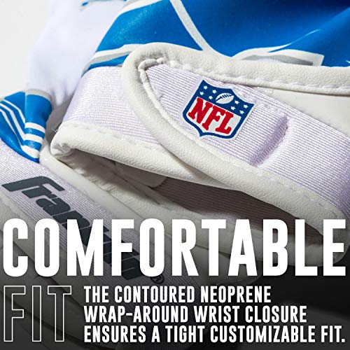 Image of Franklin Sports Youth NFL Football Receiver Gloves - Kids Football Gloves Pair - NFL Team Logos and Silicone Palm