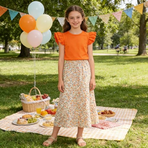 Image of LYSMuch Toddler Girls Short Sleeve Ruffle Basic Blouse