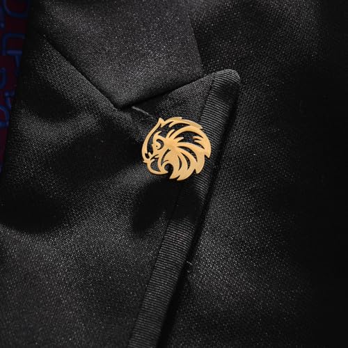 Image of Stainless Steel Animal Charm Badge Eagle Wings Bird Brooch and Pin
