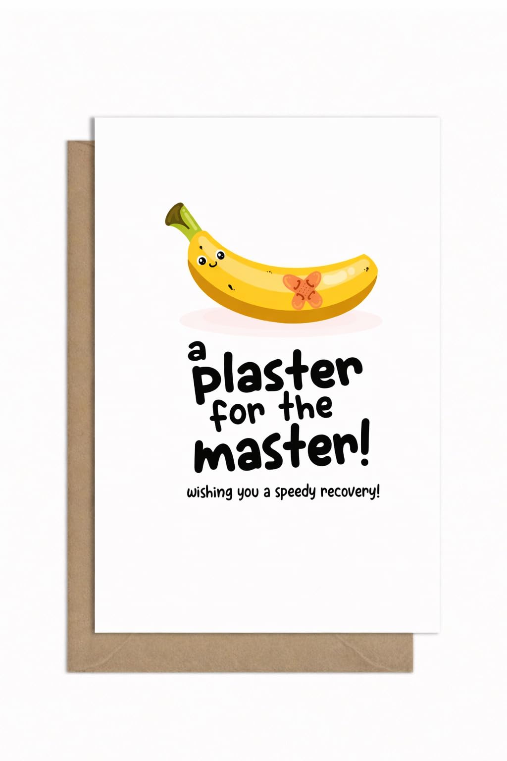 Rude & Funny Handmade Happy Circumcision Greetings Card For The Snip, Chop, Surgery Recovery And Phimosis By What the Duck Cards - BANANA (Card & Heart Confetti)